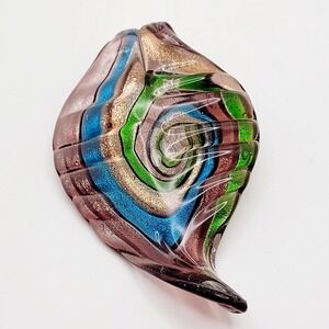 Multi-Color Glass Leaf Pendant Leaf‎ Pendant